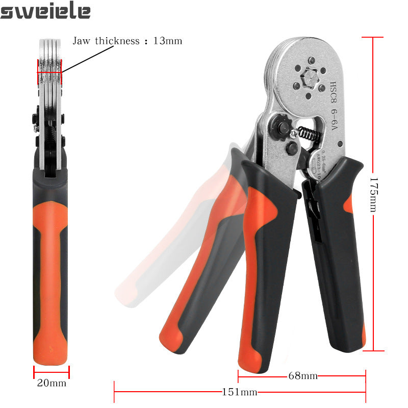 HSC86-4A Terminal Crimping Tool Set With 1200PCS