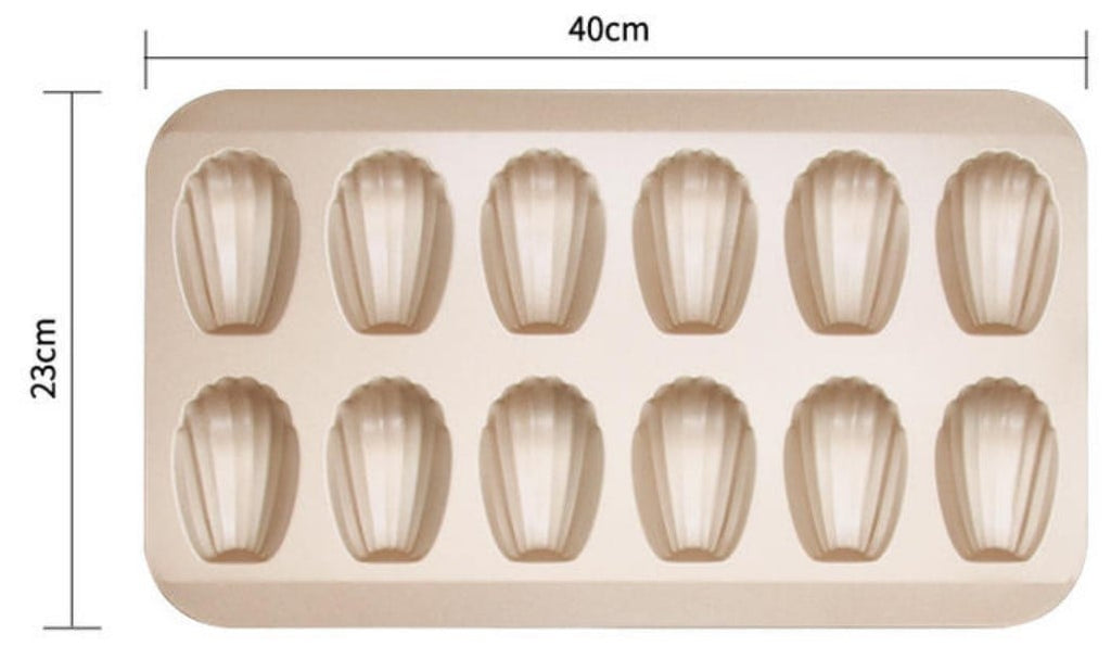 Thick Non-stick Bakeware Cake Mold Set with Madeleine Mold